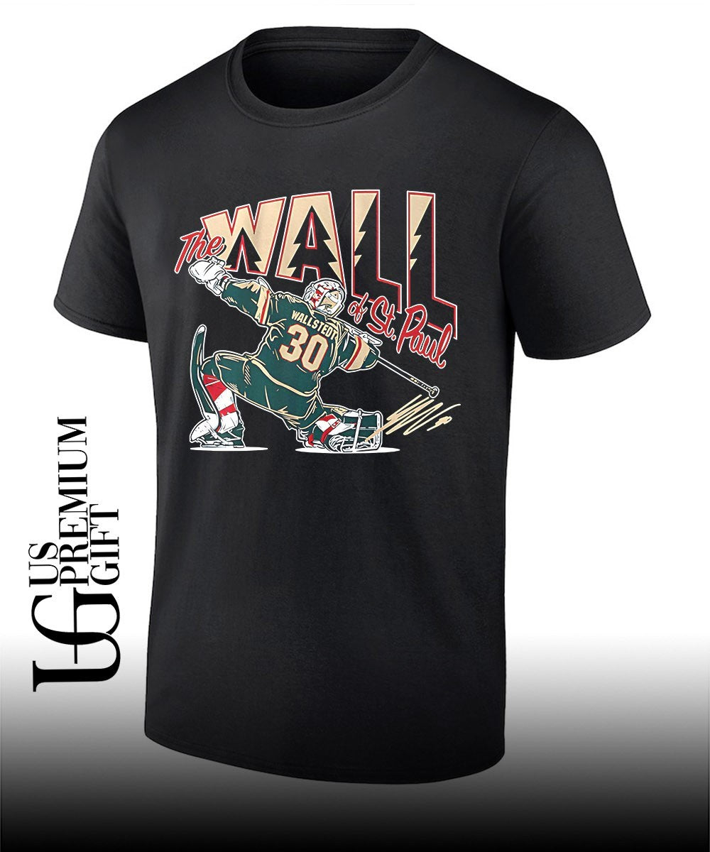 Minnesota Wild Jesper Wallstedt the Wall Of St. Paul Remix T-shirt