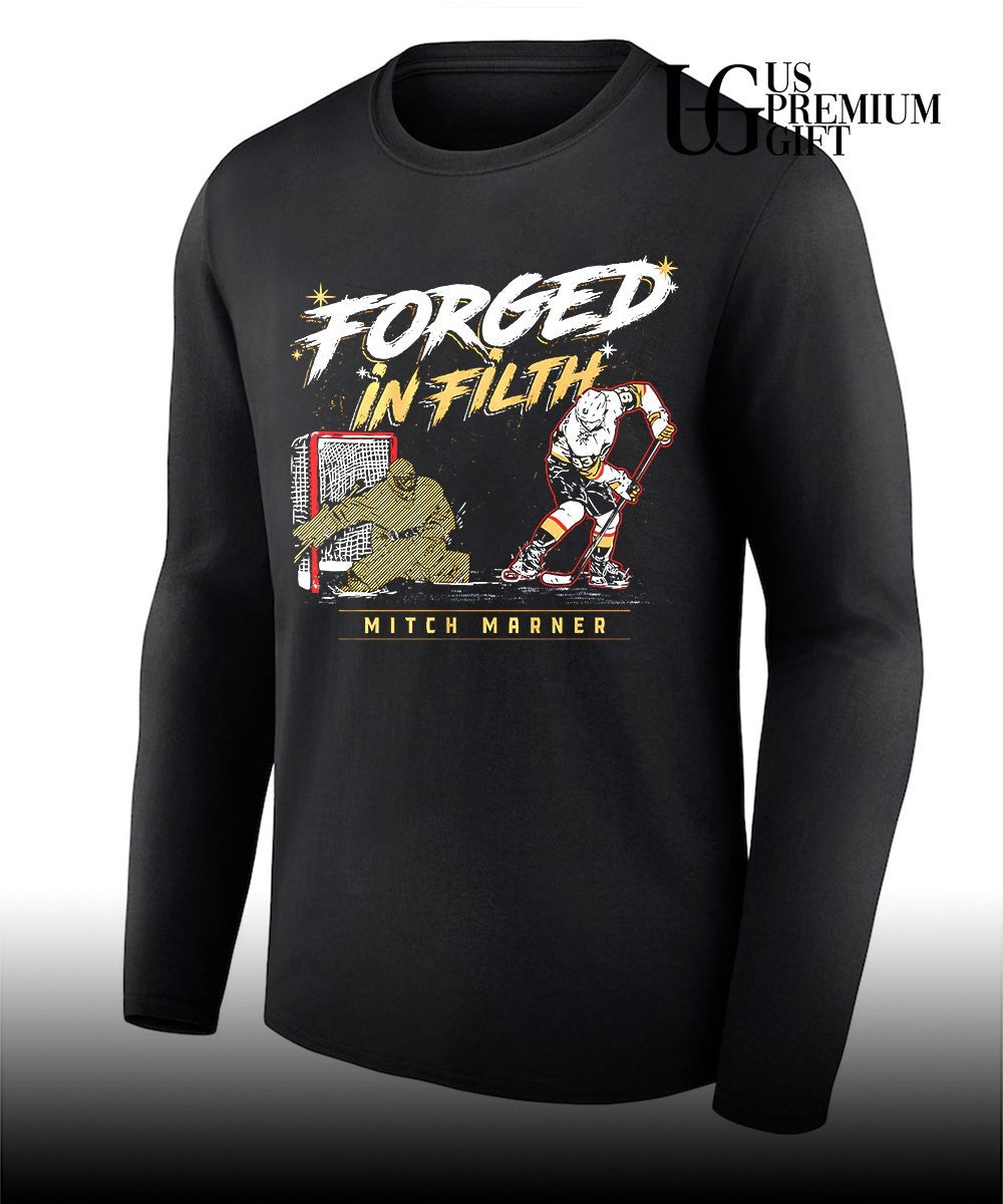 Mitch Marner Forged In Filth Carter Hart Vegas Golden Knights hockey 2026 NHL shirt