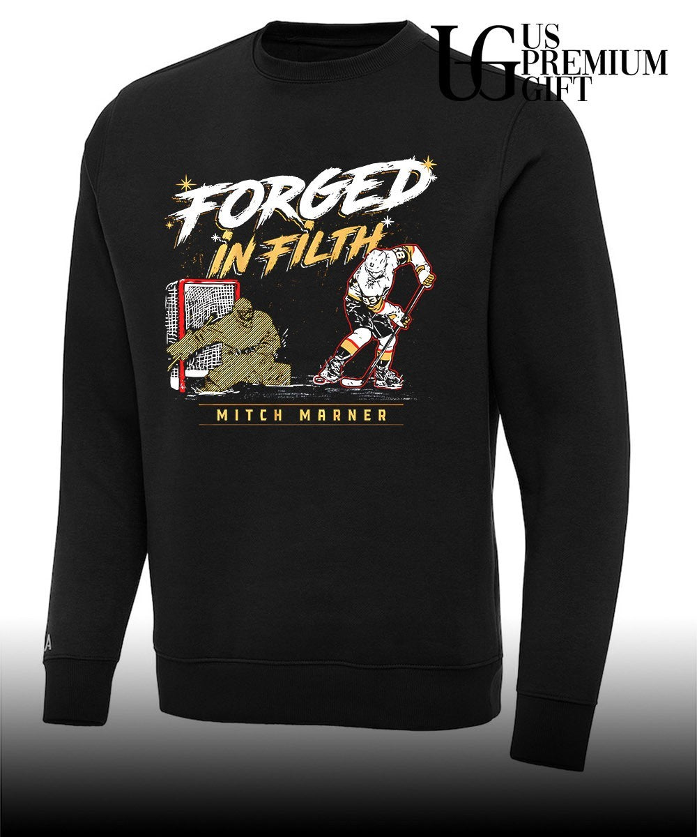 Mitch Marner Forged In Filth Carter Hart Vegas Golden Knights hockey 2026 NHL shirt