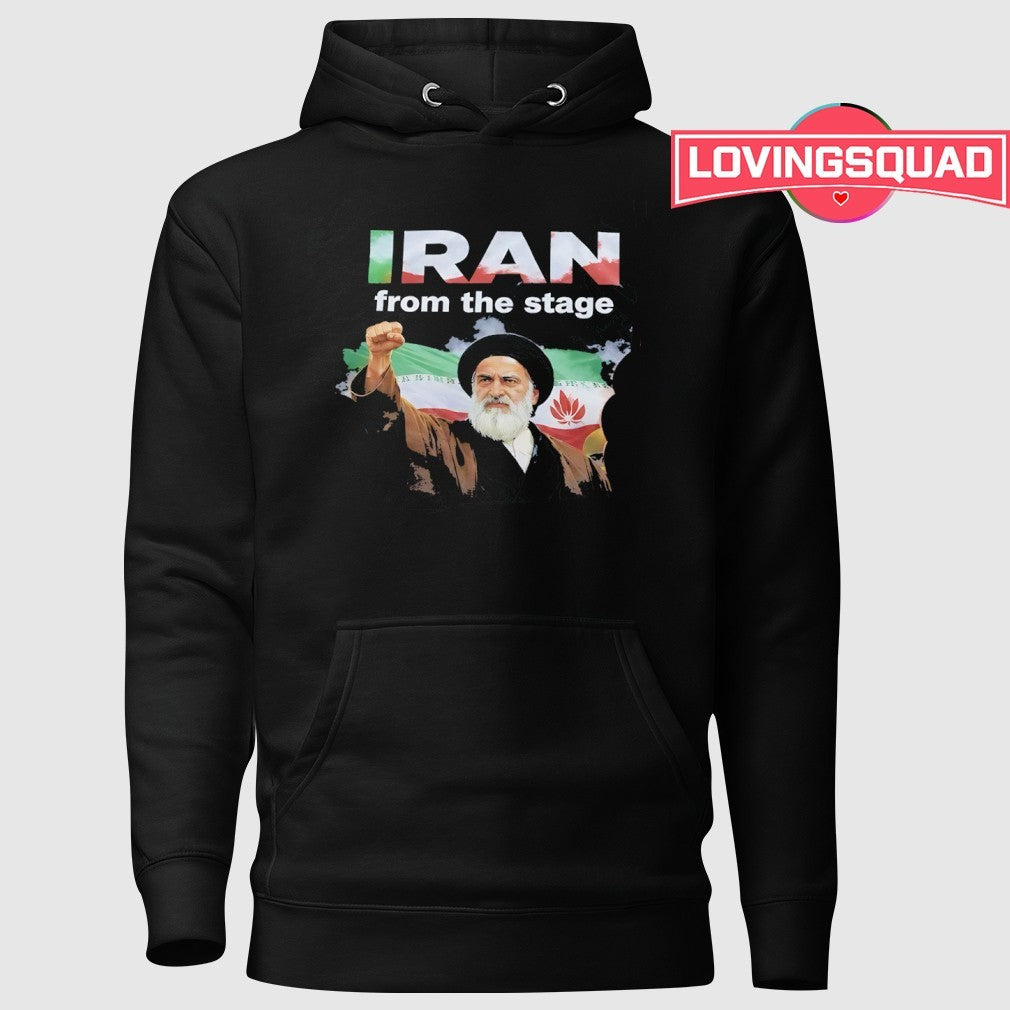 Mojtaba Khamenei Iran from the stage shirt