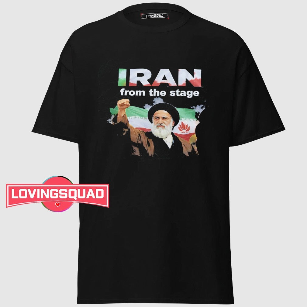 Mojtaba Khamenei Iran from the stage shirt