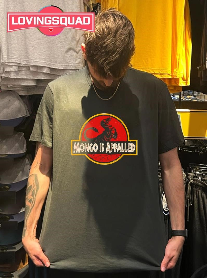 Mongo is Appalled Funny Dinosaur Meme Logo shirt