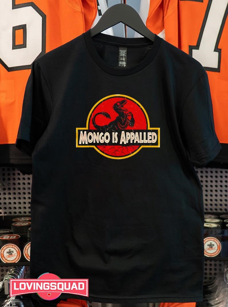 Mongo is Appalled Funny Dinosaur Meme Logo shirt