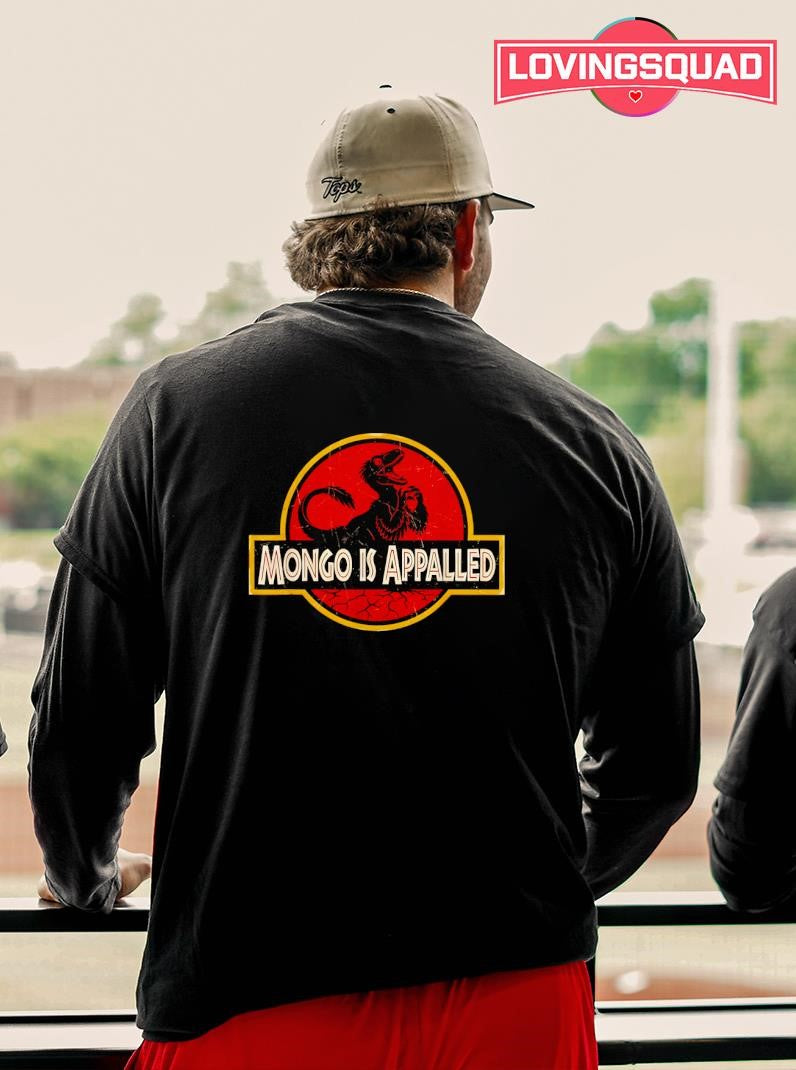 Mongo is Appalled Funny Dinosaur Meme Logo shirt