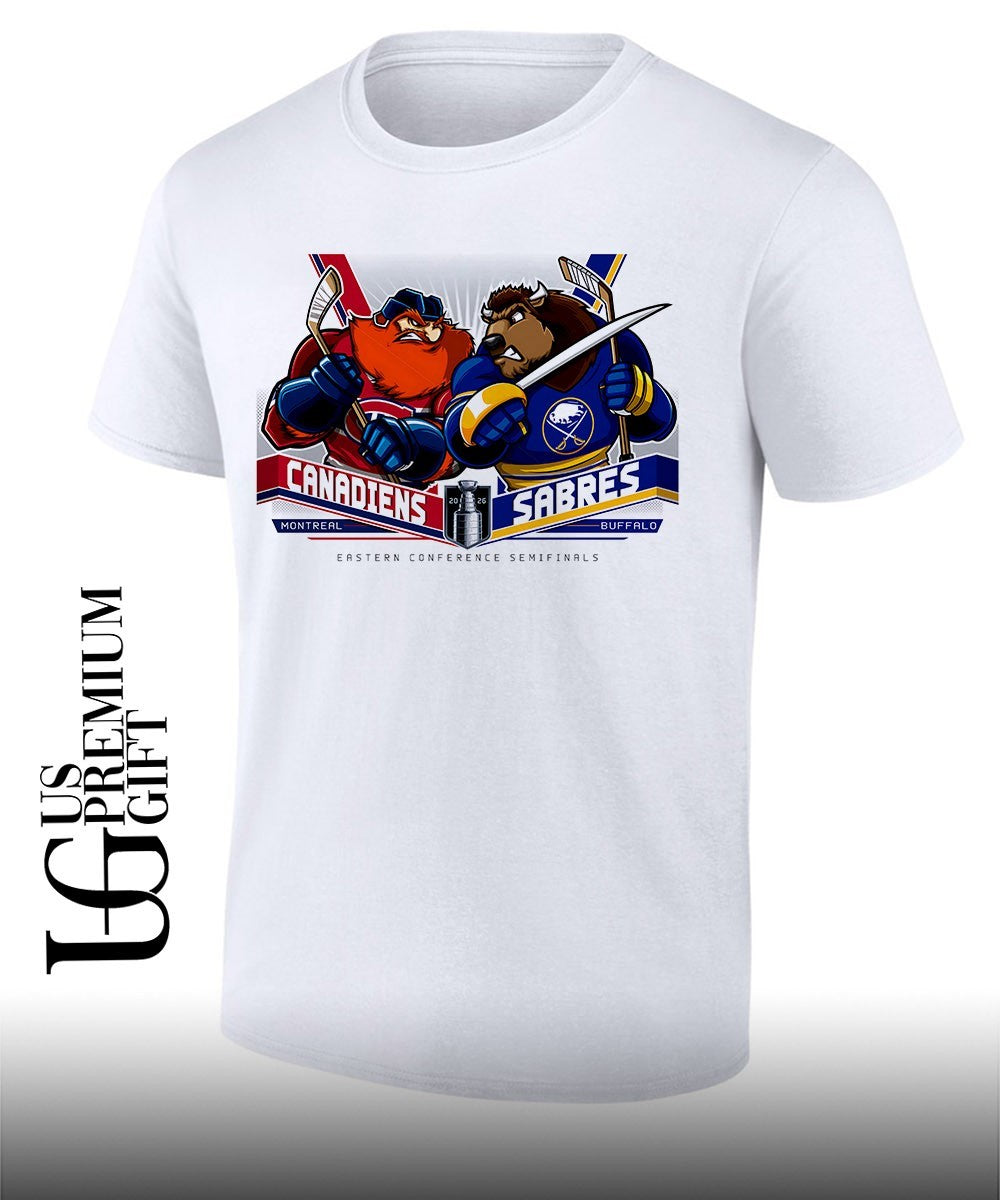 Montreal Canadiens vs Buffalo Sabres NHL Eastern Conference Semifinals 2026 mascot shirt