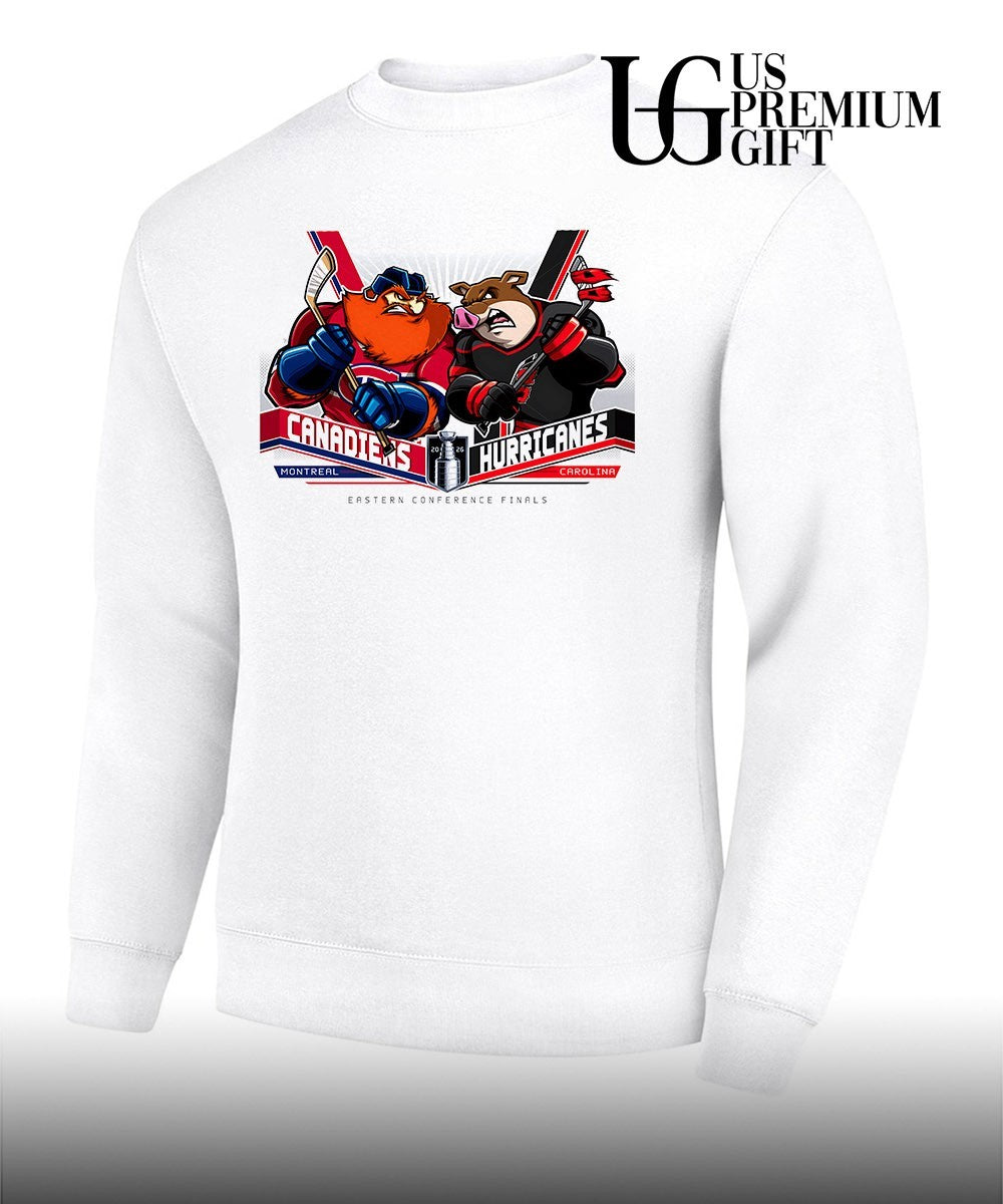 Montreal Canadiens vs Carolina Hurricanes 2026 Eastern Conference Finals mascot shirt