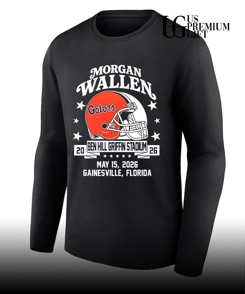Morgan Wallen x Florida Gators Ben Hill Griffin Stadium 2026 helmet shirt