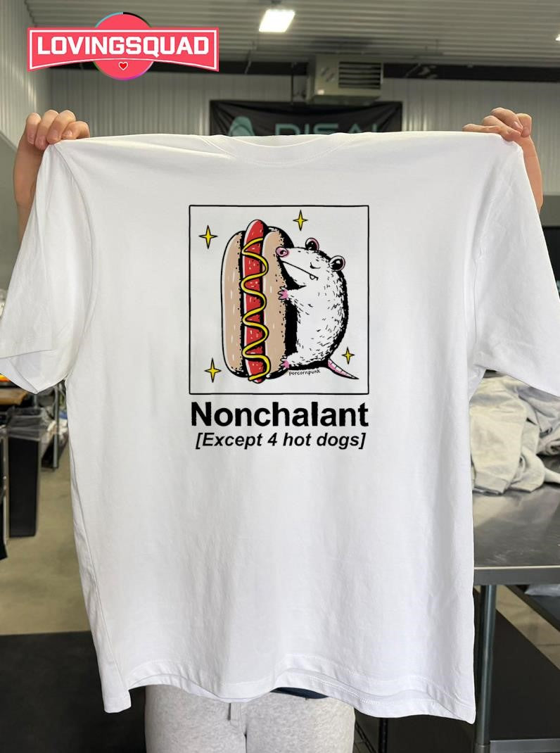 Mouse Nonchalant Except 4 Hot Dogs Shirt