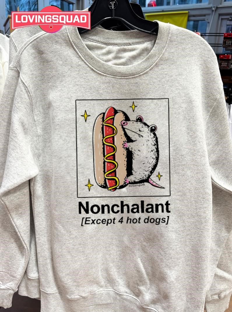 Mouse Nonchalant Except 4 Hot Dogs Shirt