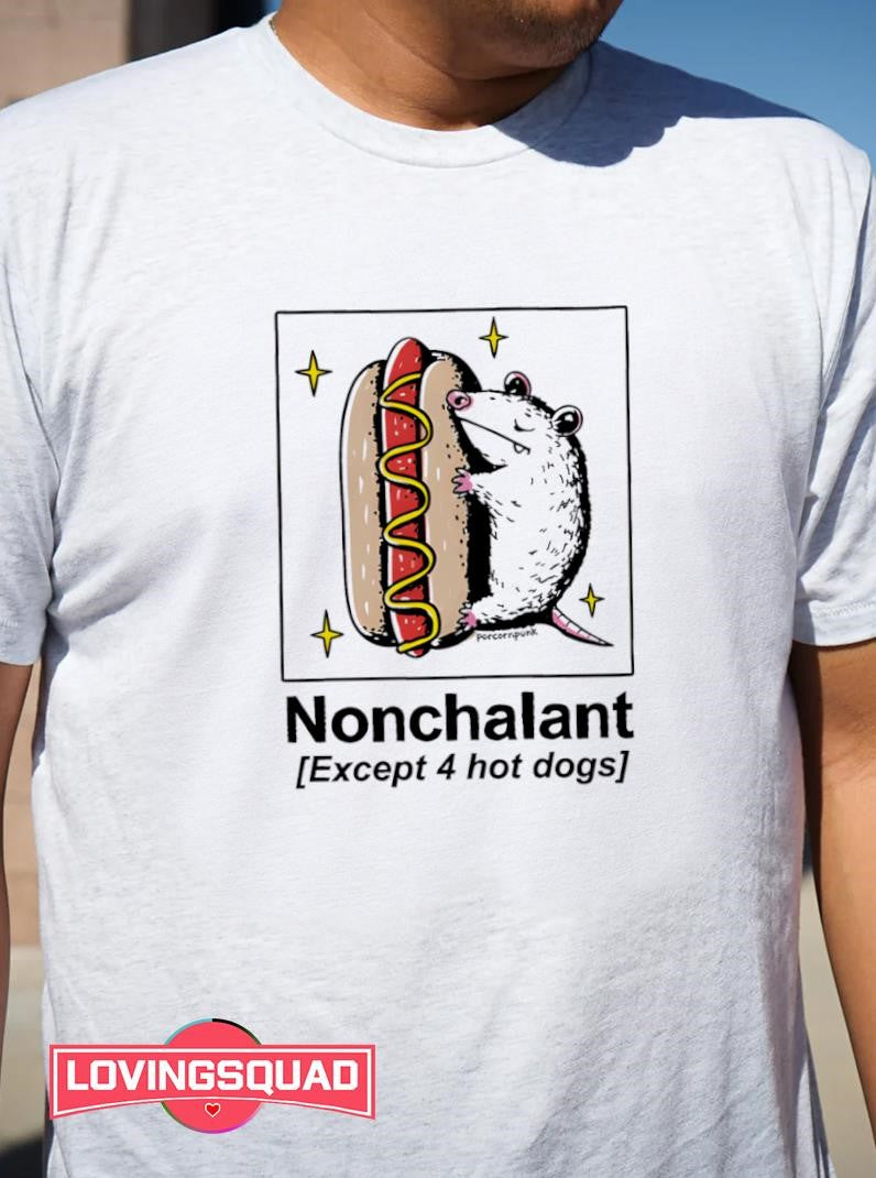 Mouse Nonchalant Except 4 Hot Dogs Shirt