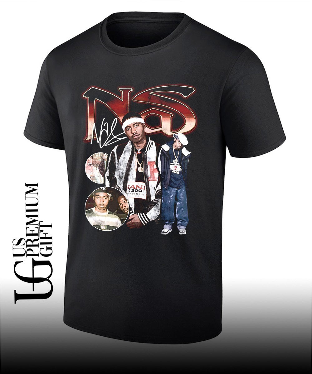 Nasty Nas 90’s hip hop graphic T-shirt