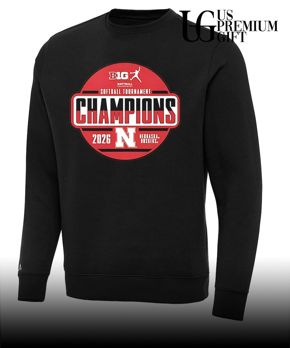 Nebraska Cornhuskers 2026 Big Ten Softball Tournament Champions T-T-shirt
