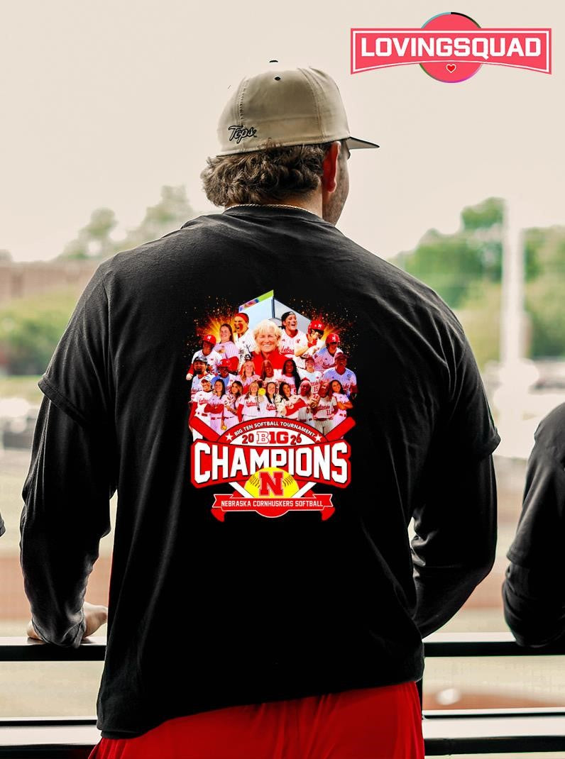 Nebraska Cornhuskers Big Ten Softball Tournament 2026 Logo Shirt