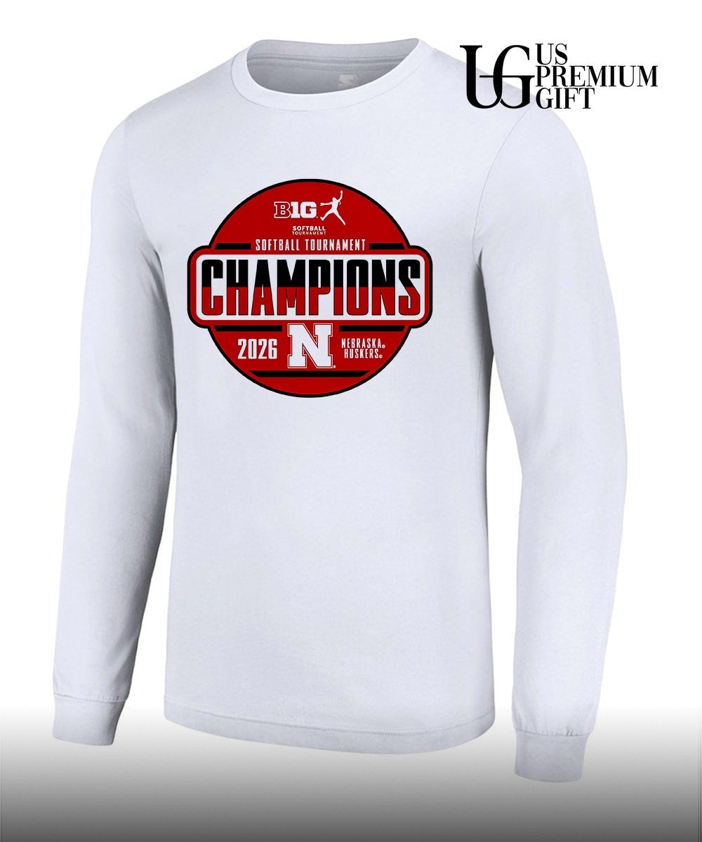 Nebraska Huskers 2026 Big Ten Softball Tournament Champions Locker Room shirt