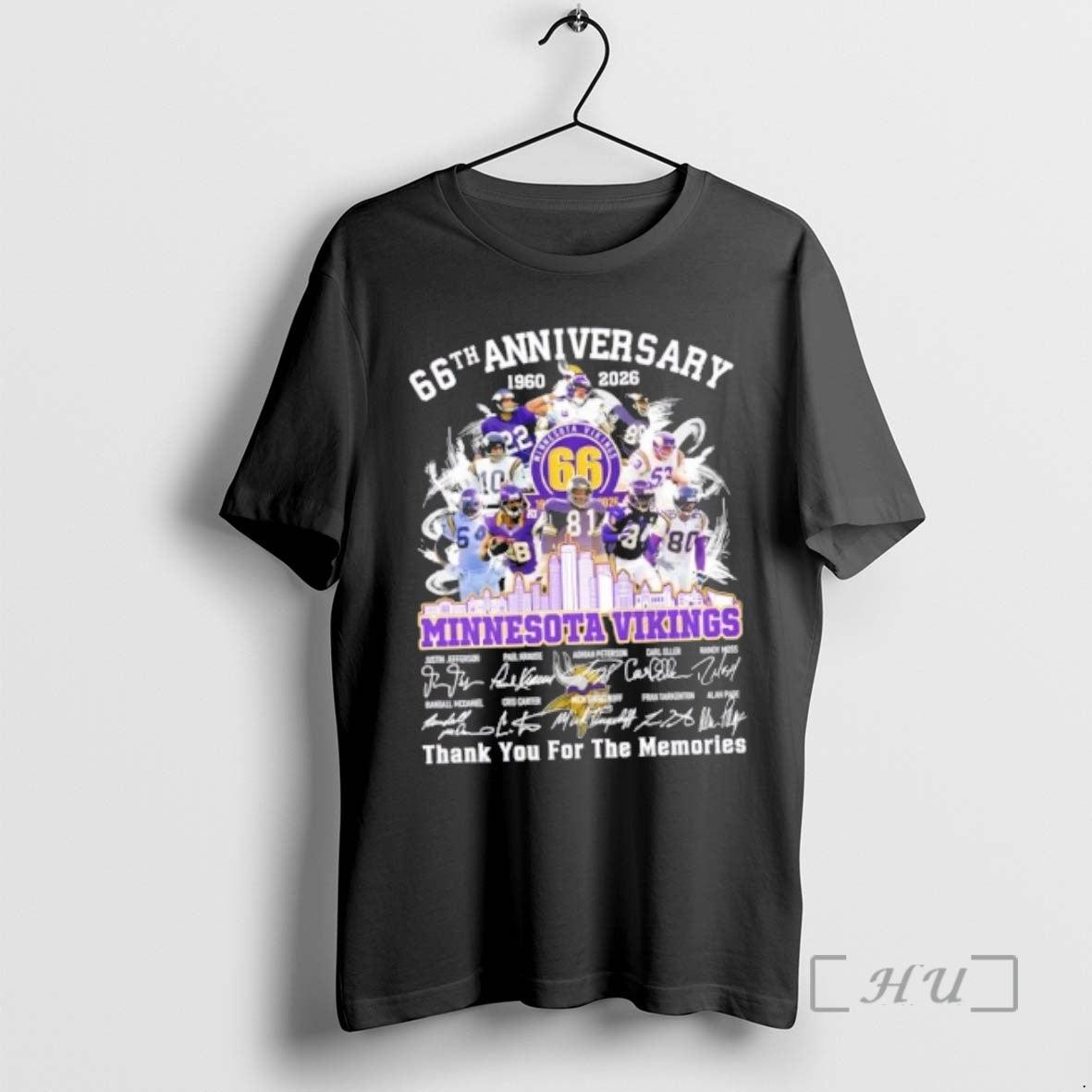 New 66th Anniversary 1960 2026 Minnesota Vikings Justin Jefferson And Legends Thank You For The T-Shirts, Hoodie, Sweatshirt