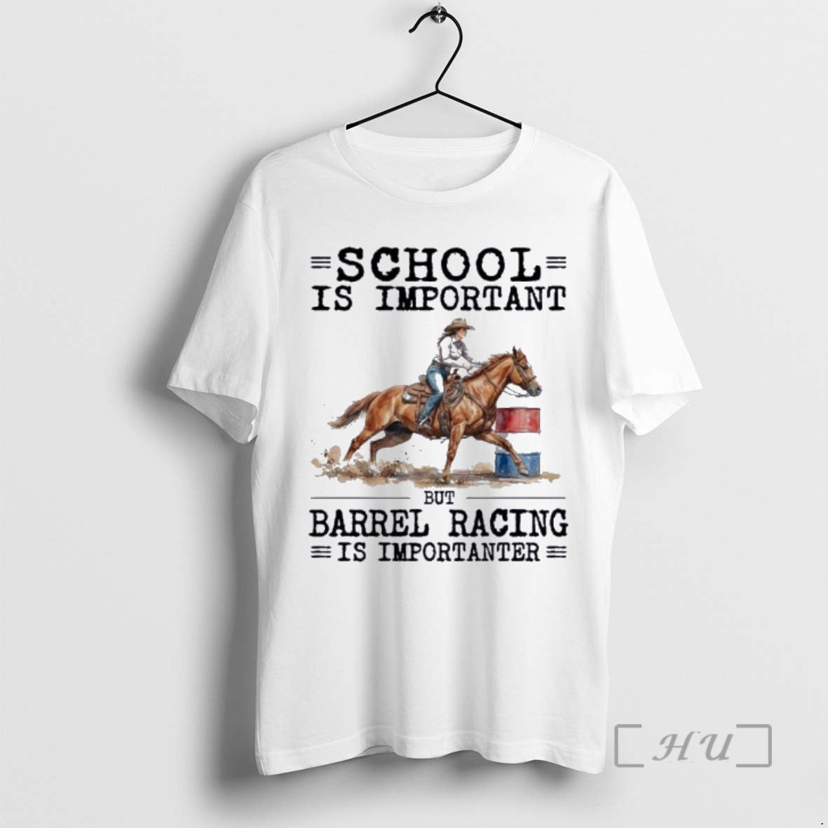 New Barrel Racing School Is Important T-Shirts, Hoodie, Sweatshirt | PopFlextees.com