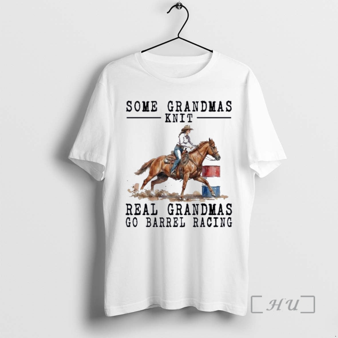 New Barrel Racing Some Grandmas Knit Real Grandmas T-Shirts, Hoodie, Sweatshirt | PopFlextees.com