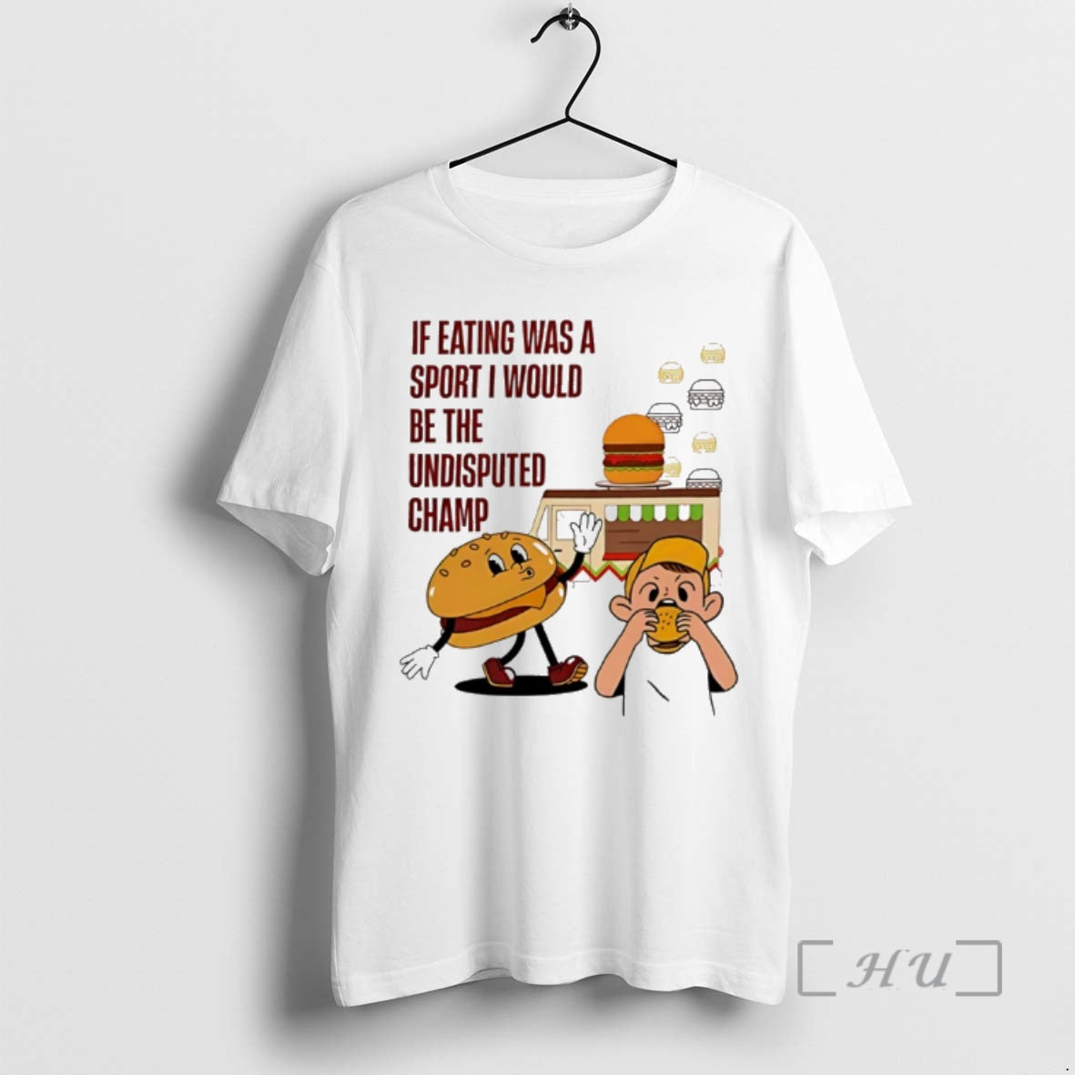 New Burger If Eating Was A Sport I Would Be The Undisputed Champ Premium T-Shirts, Hoodie, Sweatshirt | PopFlextees.com