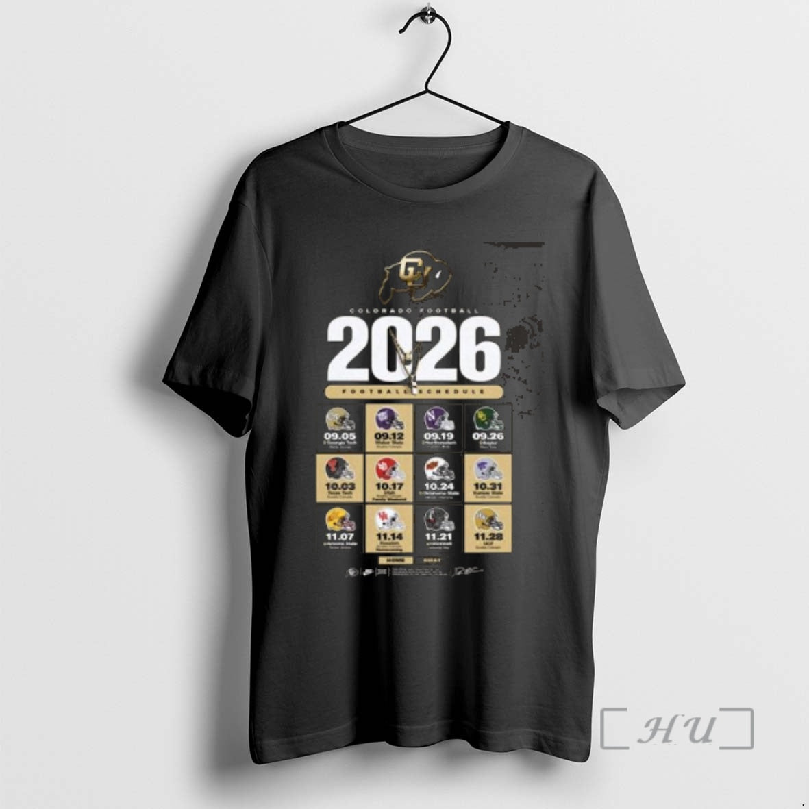 New Colorado Buffaloes Football Ncaa Schedule Season 2026 T-Shirts, Hoodie, Sweatshirt | PopFlextees.com