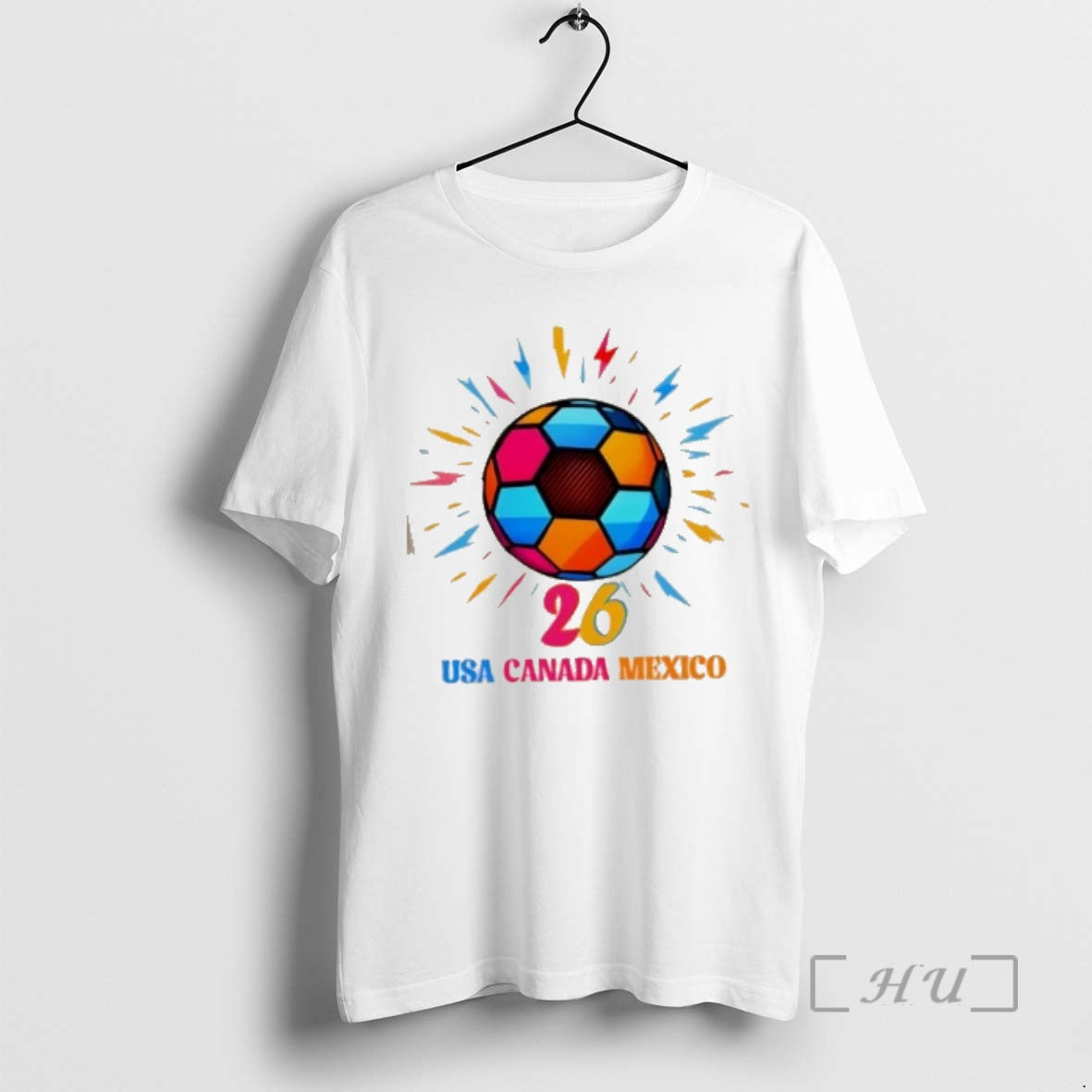 New Colorful Soccer Ball Usa Canada Mexico 2026 T-Shirts, Hoodie, Sweatshirt | PopFlextees.com