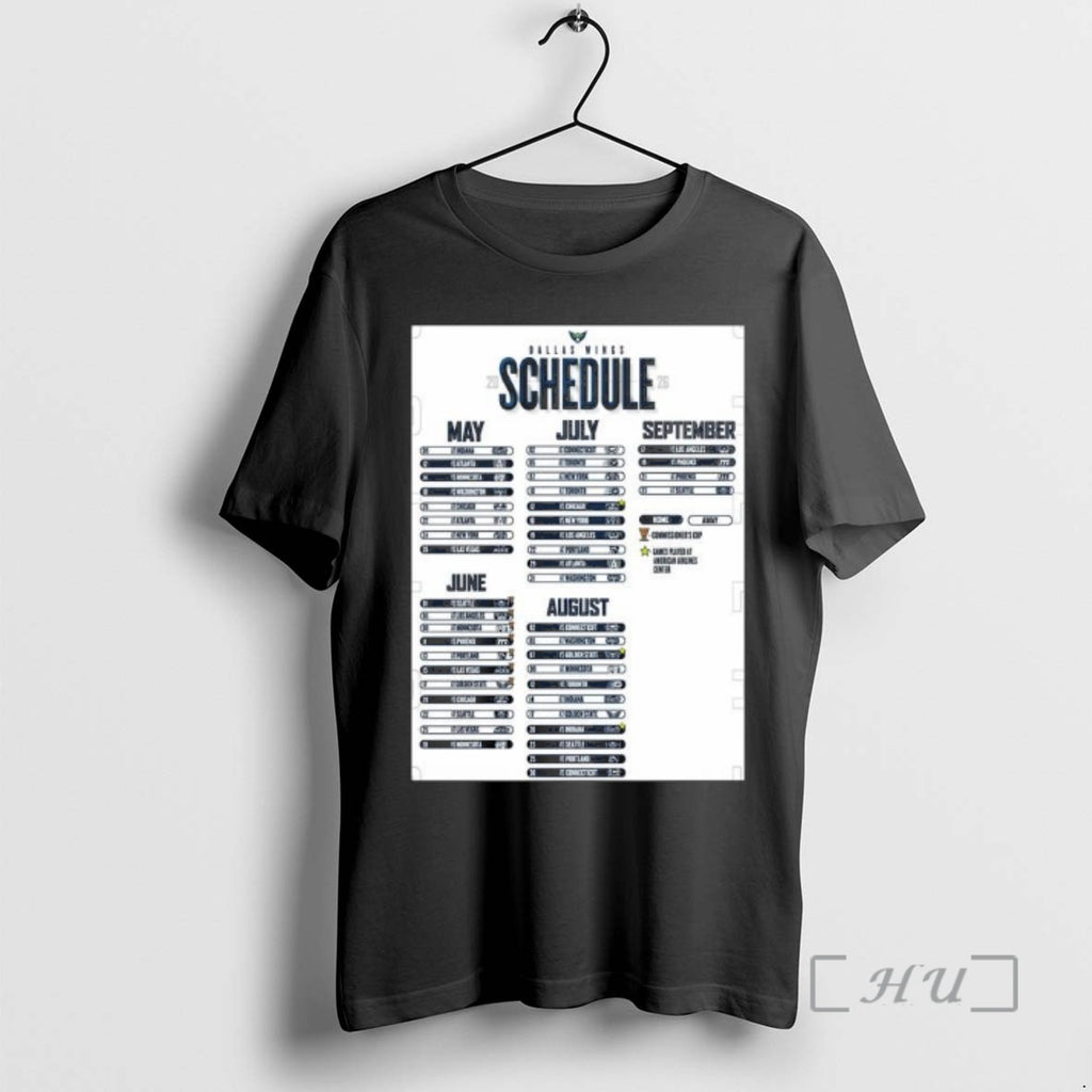 New Dallas Wings Basketball Wbna 2026 Schedule T-Shirts, Hoodie, Sweatshirt | PopFlextees.com