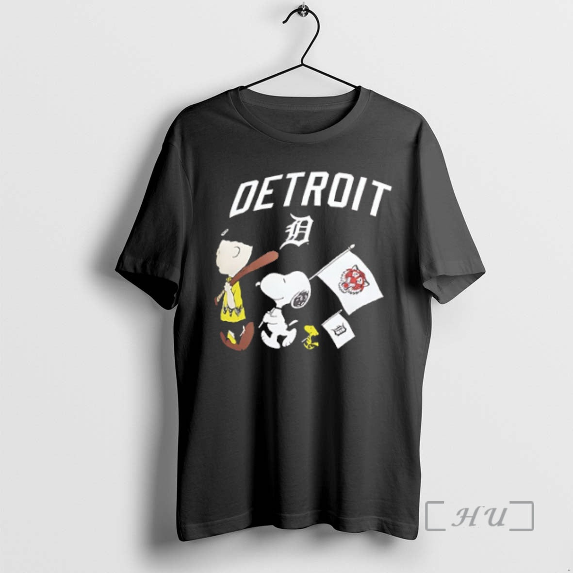 New Detroit Tigers X Peanuts Flag 2 Sided T-Shirts, Hoodie, Sweatshirt | PopFlextees.com