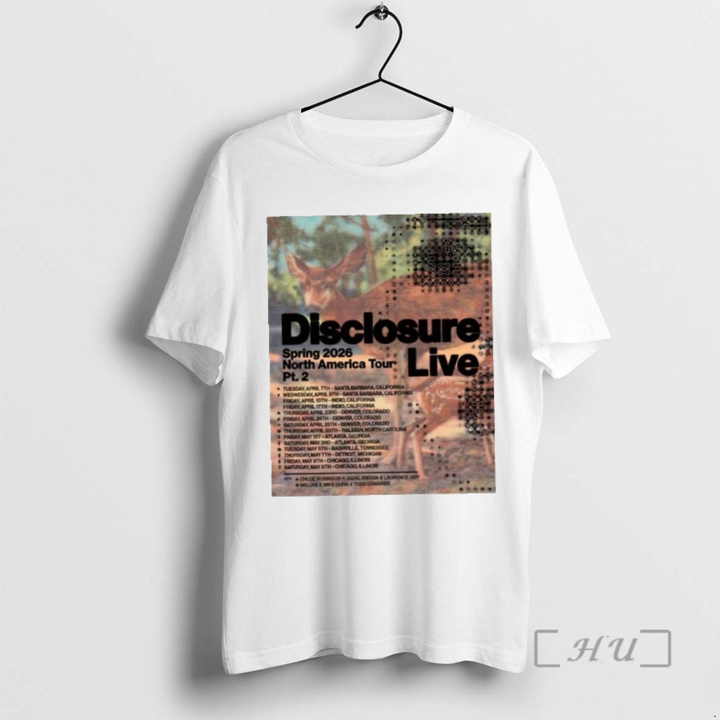 New Disclosure North America Tour Spring 2026 T-Shirts, Hoodie, Sweatshirt | PopFlextees.com
