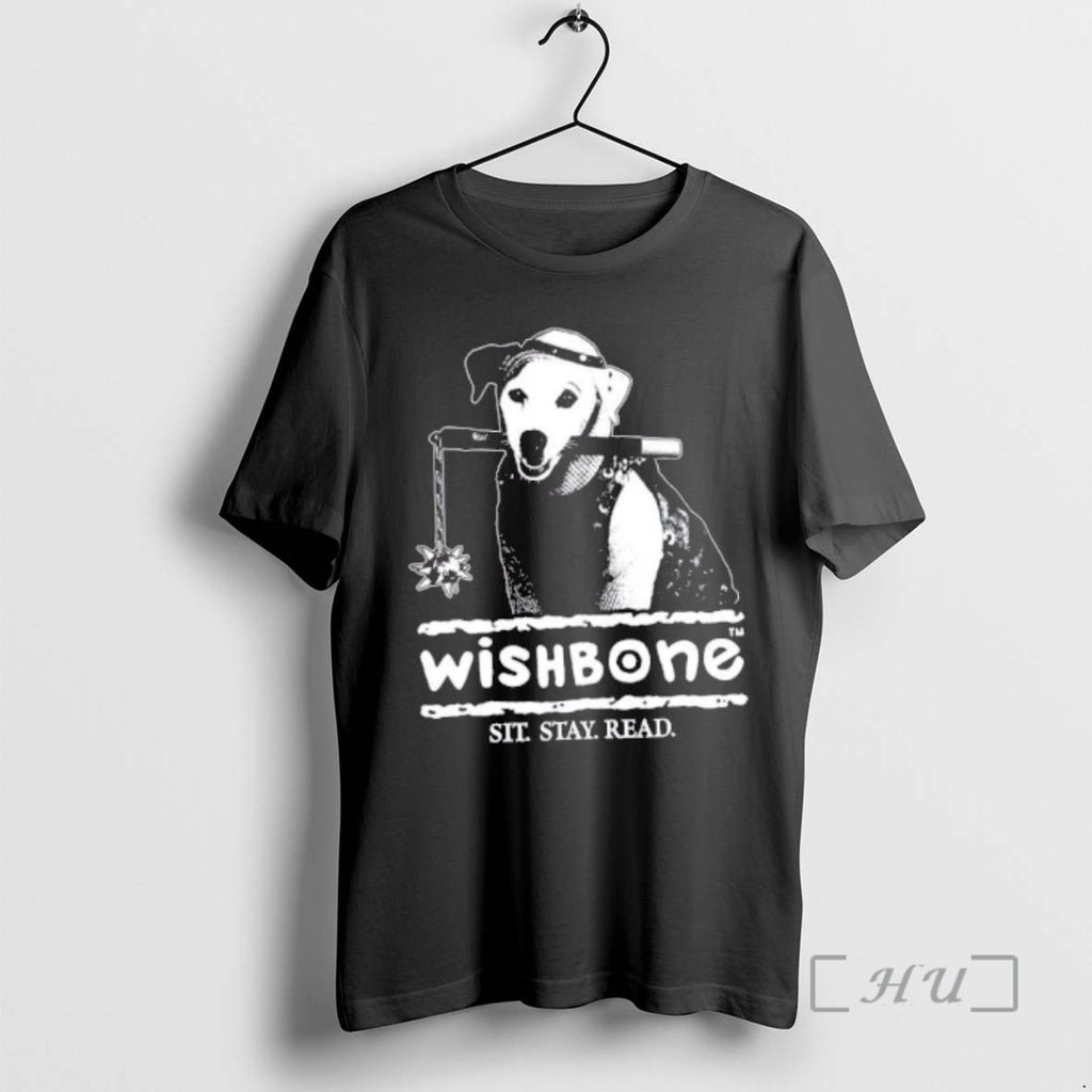 New Dog Wishbone Sit Stay Read T-Shirts, Hoodie, Sweatshirt | PopFlextees.com