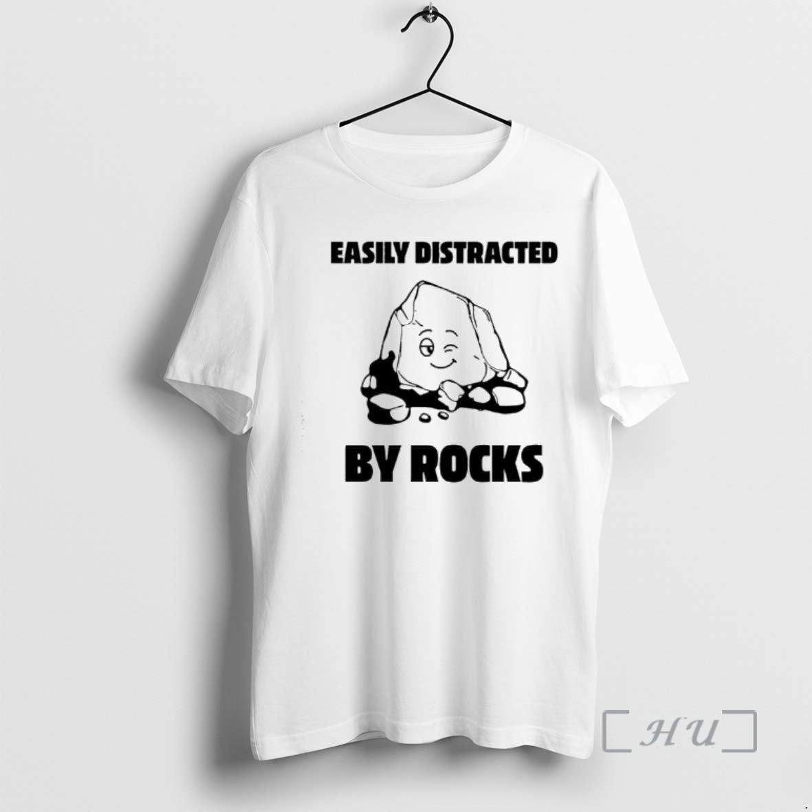 New Easily Distracted By Rocks Graphic T-Shirts, Hoodie, Sweatshirt | PopFlextees.com