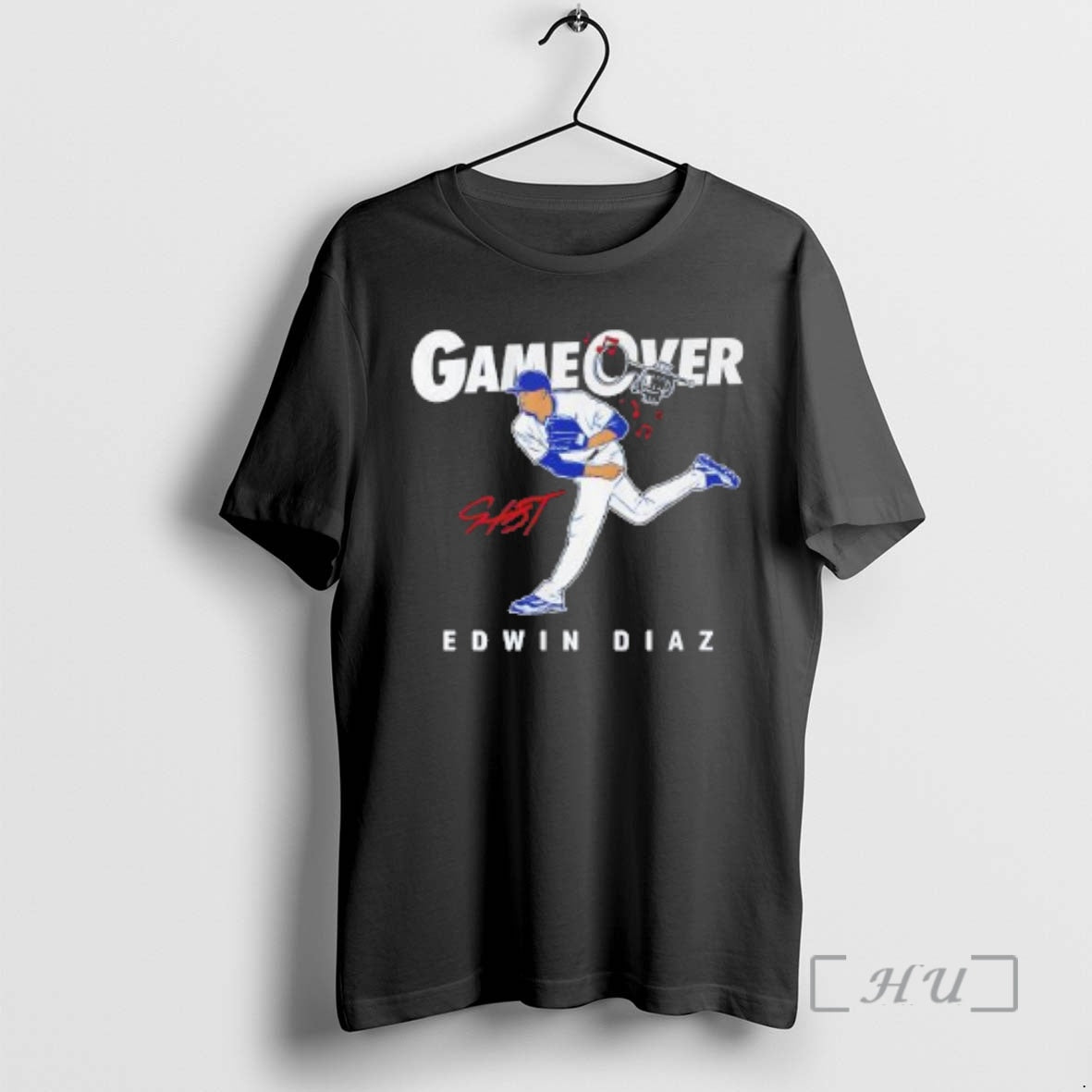 New Game Over Edwin Diaz Los Angeles Dodgers Baseball Signature T-Shirts, Hoodie, Sweatshirt | PopFlextees.com
