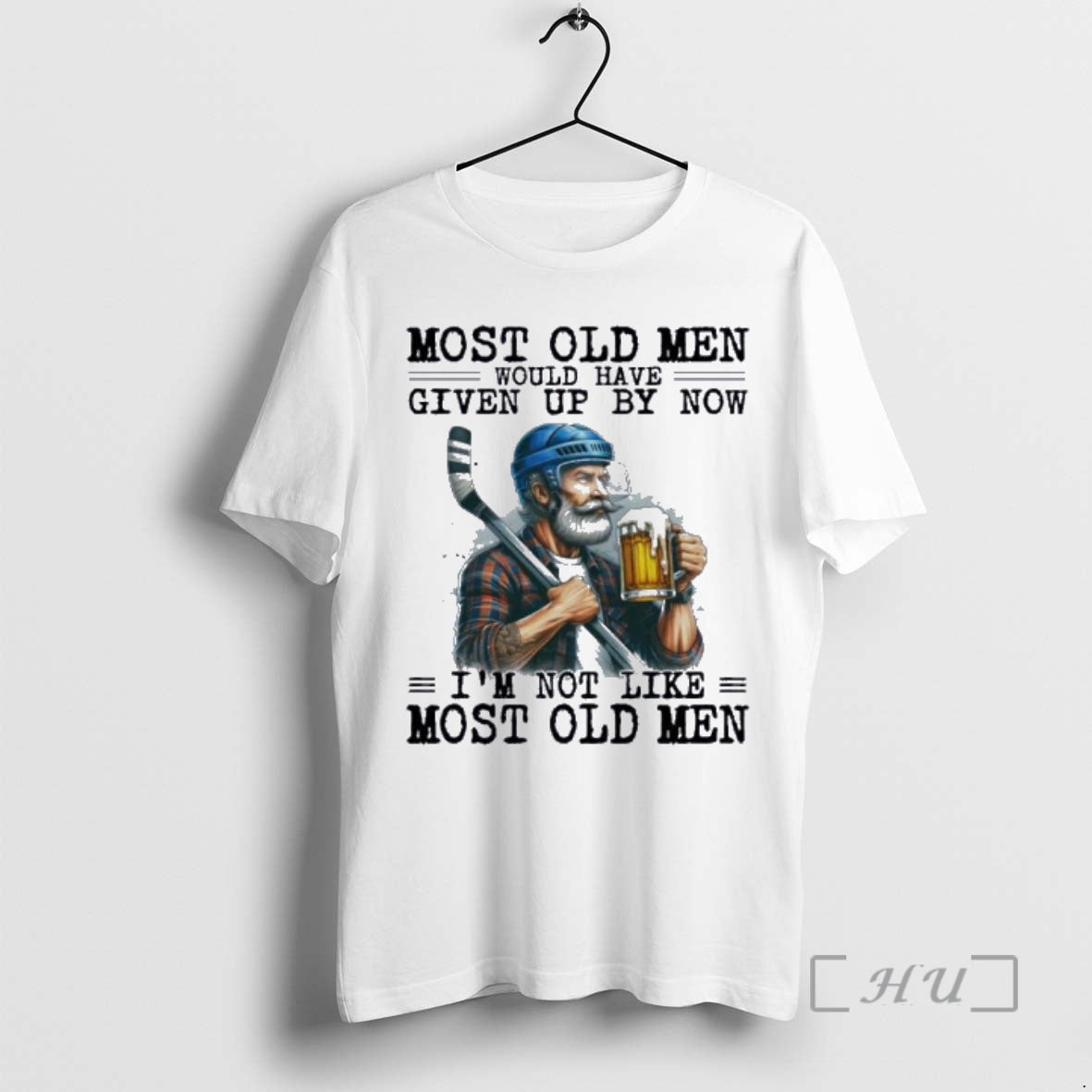 New Hockey Beer Most Old Men Would Have Given Up By Now Premium T Shirts Hoodie, Sweatshirt | PopFlextees.com