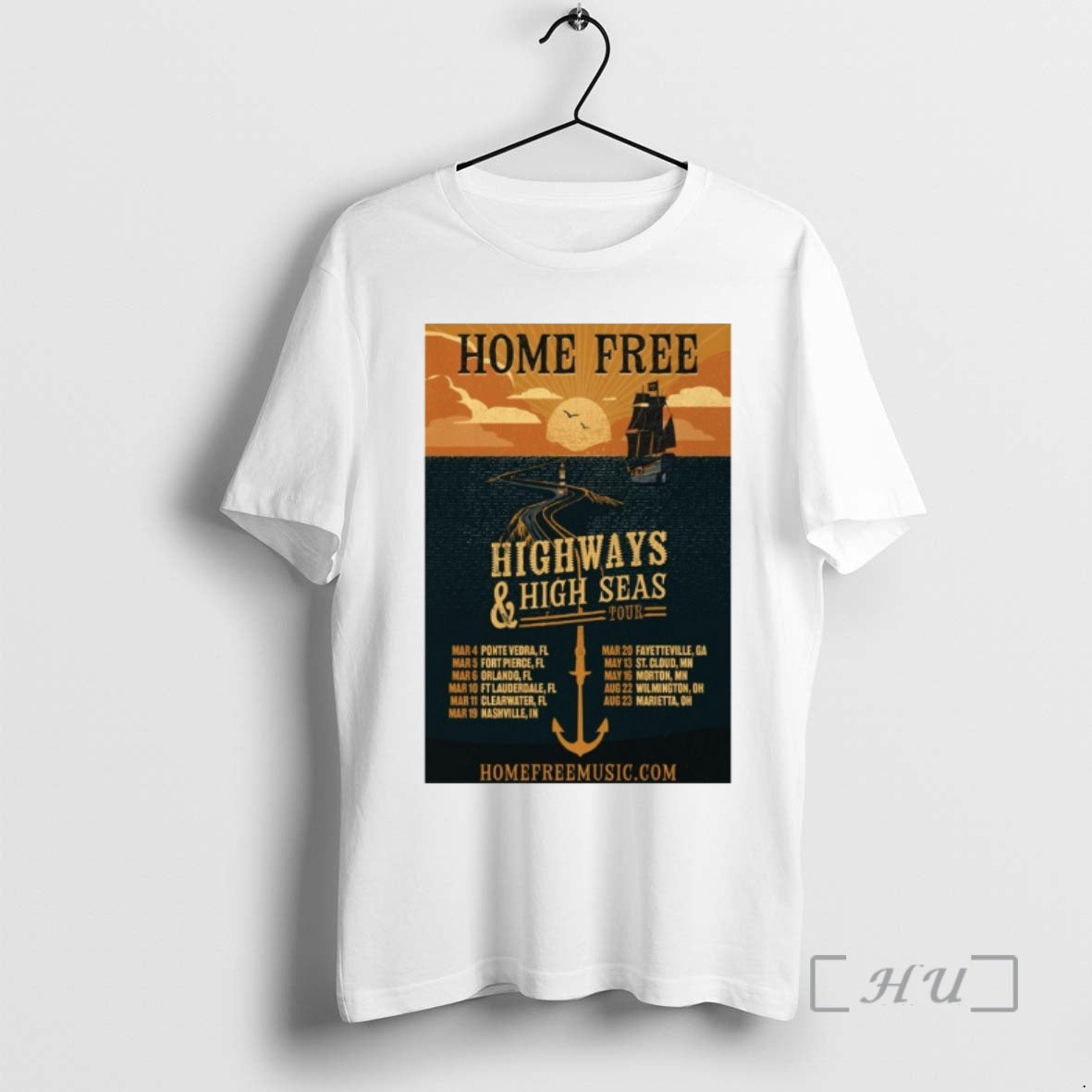 New Home Free Highways High Seas 2026 Tour T-Shirts, Hoodie, Sweatshirt | PopFlextees.com