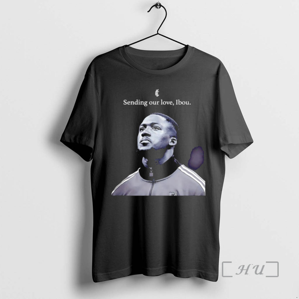 New Ibrahima Konate Sending Our Love Ibou T-Shirts, Hoodie, Sweatshirt | PopFlextees.com