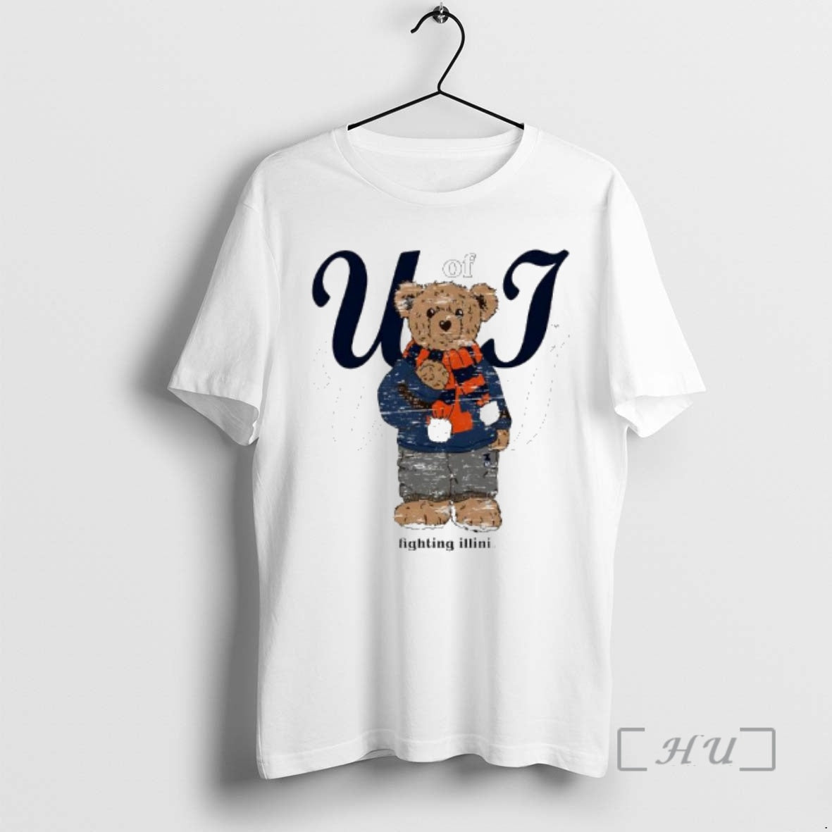 New Illinois Fighting Illini Of Tan Cozy Bear T-Shirts, Hoodie, Sweatshirt | PopFlextees.com