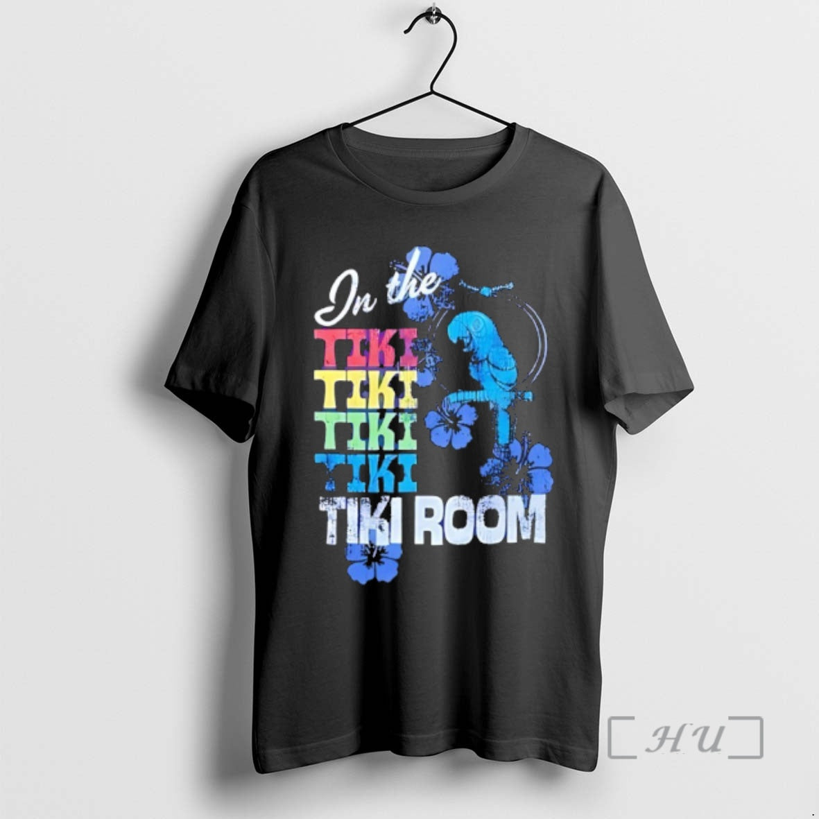 New In The Tiki Room Parrot Graphic Retro T-Shirts, Hoodie, Sweatshirt | PopFlextees.com