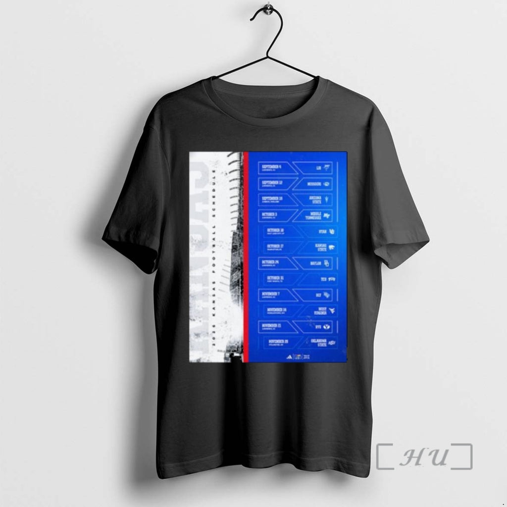 New Kansas Jayhawks Football Football Ncaa Schedule Season 2026 T-Shirts, Hoodie, Sweatshirt | PopFlextees.com