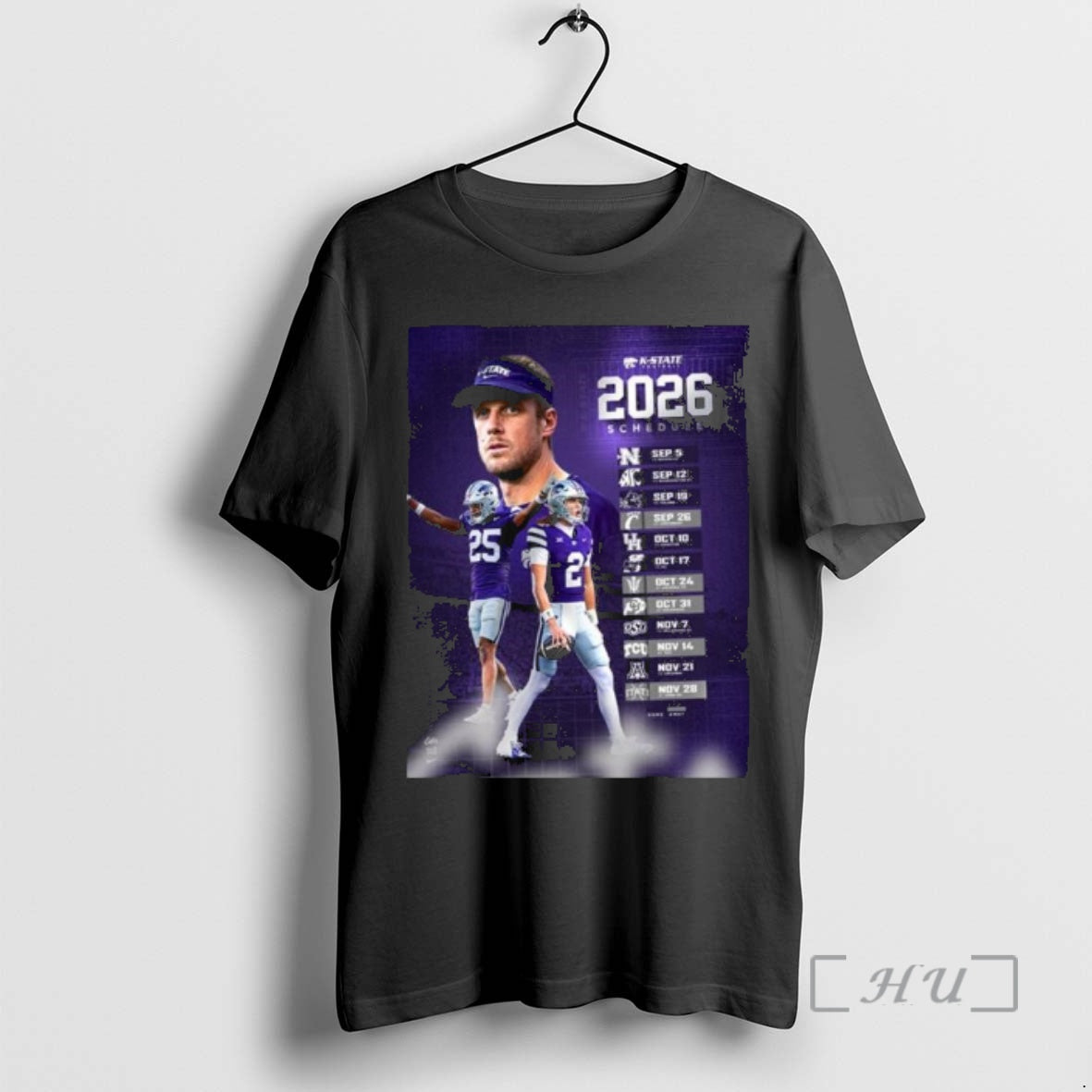 New Kansas State Wildcats Football Ncaa Schedule Season 2026 T-Shirts, Hoodie, Sweatshirt | PopFlextees.com