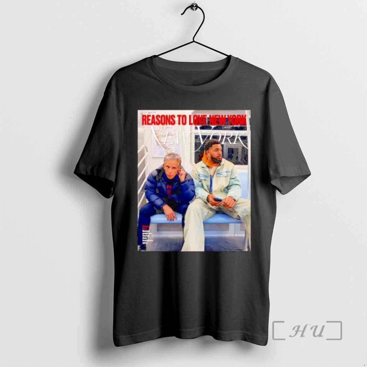 New Karl Anthony Towns And Ben Stiller New York Magazine Ornaments Premium T Shirts Sweater Hoodie, Sweatshirt