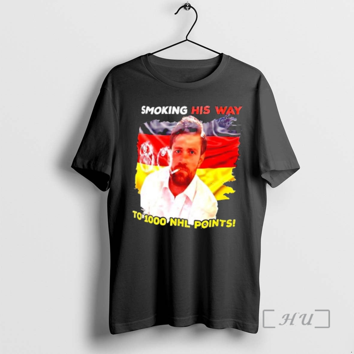 New Leon Draisaitl Smoking His Way To 1000 Nhl Points T-Shirts, Hoodie, Sweatshirt | PopFlextees.com