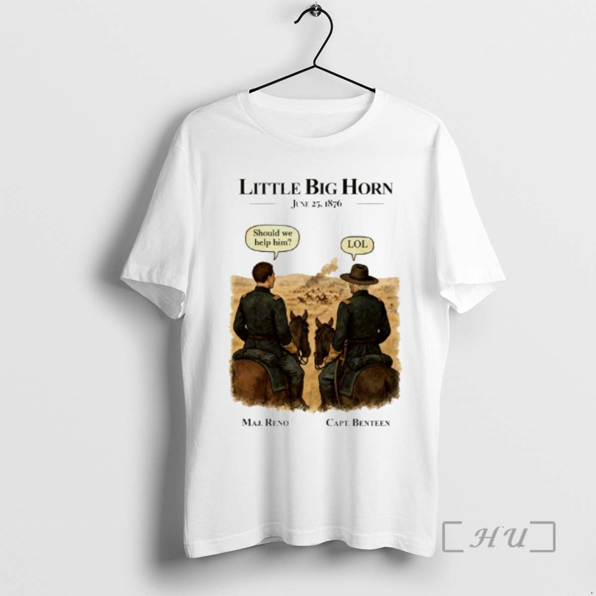 New Little Big Horn June 25 1876 Reno And Benteen T-Shirts, Hoodie, Sweatshirt | PopFlextees.com