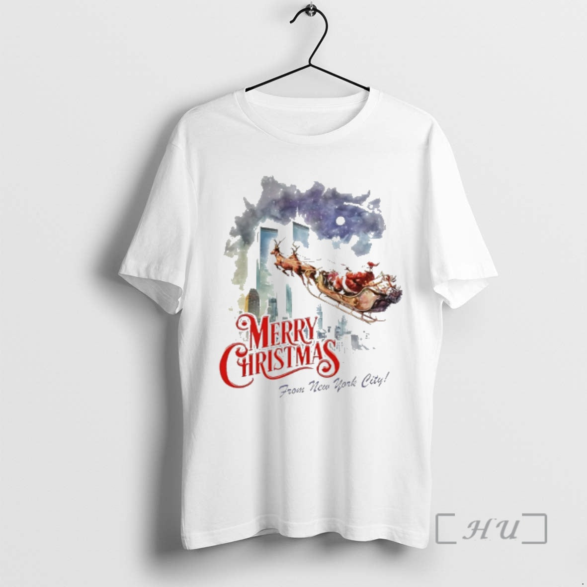 New Merry Christmas From New York City Santa Sleigh 11 9 Attacks Premium T Shirts Hoodie, Sweatshirt | PopFlextees.com
