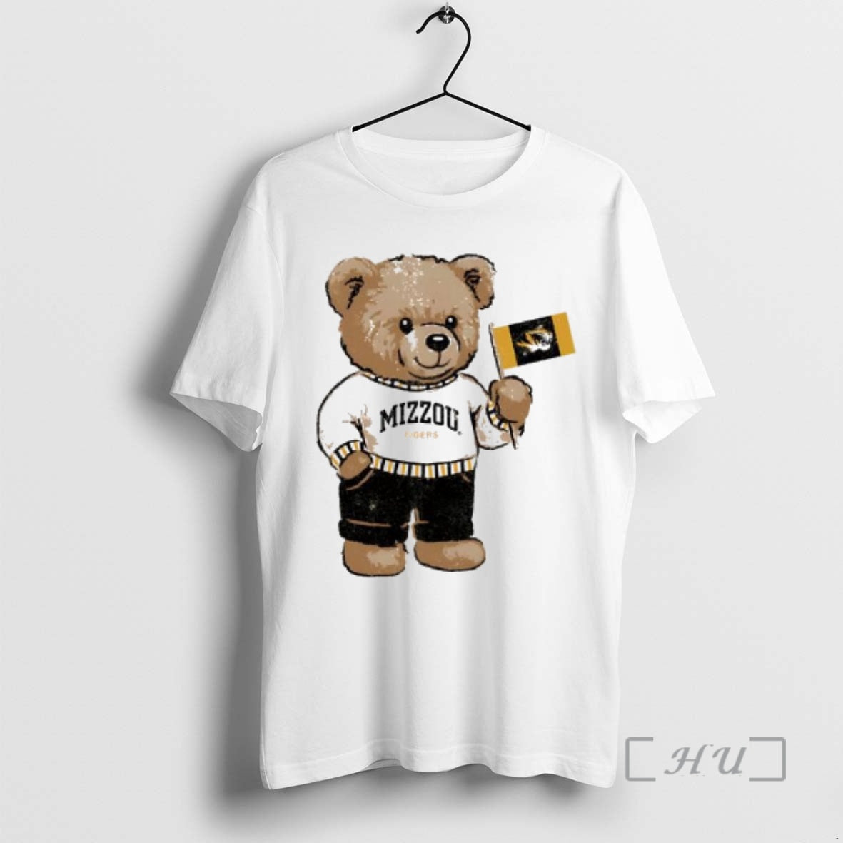 New Mizzou Tigers Teddy Bear Flag Butter T-Shirts, Hoodie, Sweatshirt | PopFlextees.com