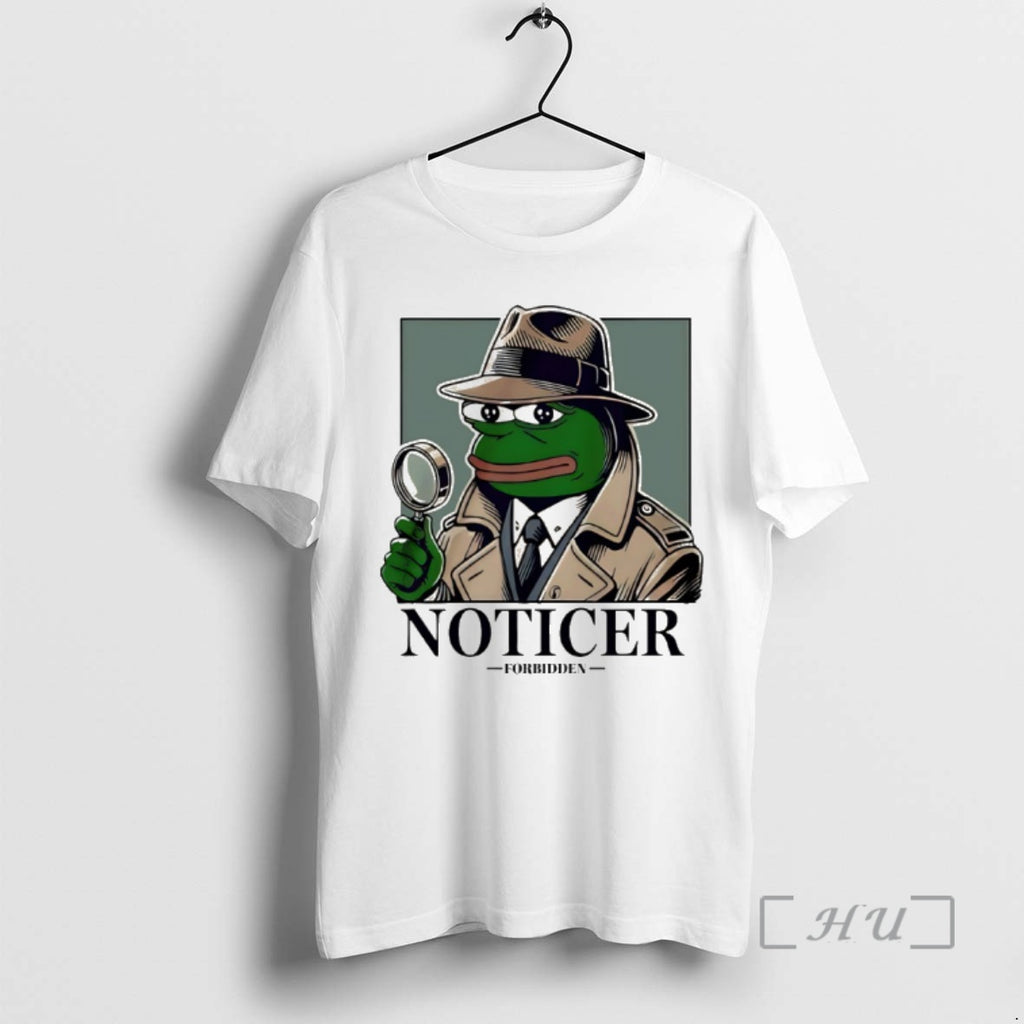 New Noticer Pepe Forbidden Frog Meme T-Shirts, Hoodie, Sweatshirt | PopFlextees.com