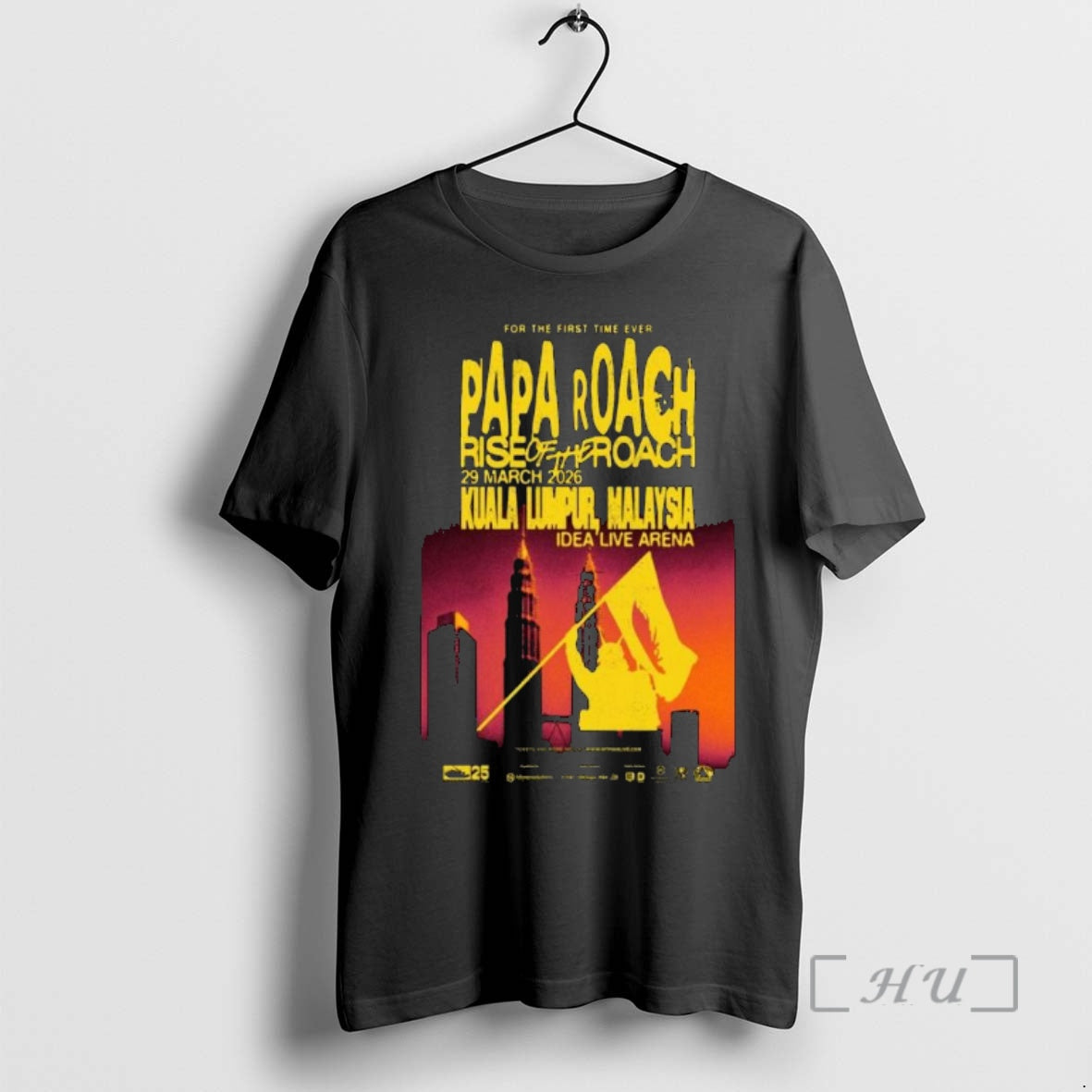 New Papa Roach Kuala Lumpur Malaysia March 29 2026 Concert T-Shirts, Hoodie, Sweatshirt | PopFlextees.com