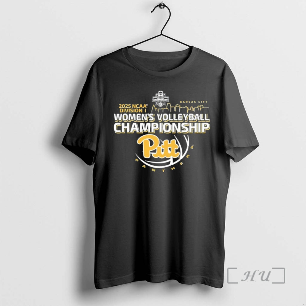 New Pitt Panthers 2025 D1 Womens Volleyball Championship Kc Skyline T-Shirts, Hoodie, Sweatshirt | PopFlextees.com