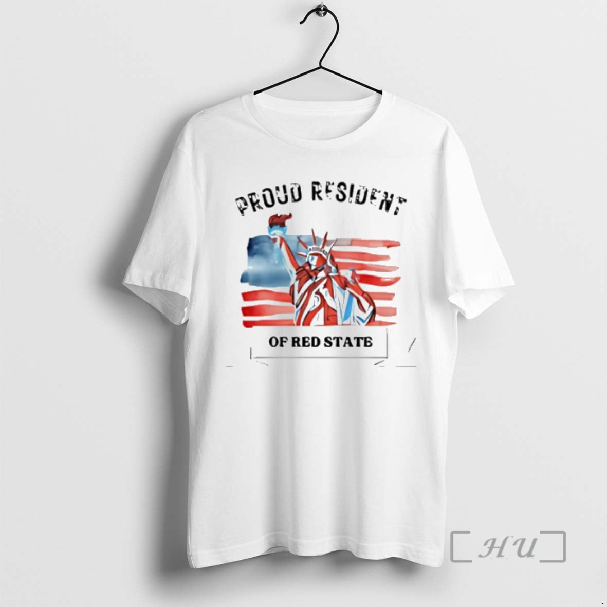 New Proud Resident Of Red State Statue Of Liberty T-Shirts, Hoodie, Sweatshirt | PopFlextees.com