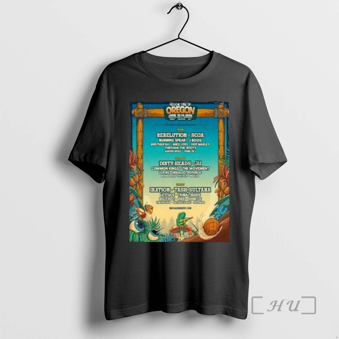 New Reggae Rise Up Oregon June 12 14 2026 Concert T-Shirts, Hoodie, Sweatshirt | PopFlextees.com