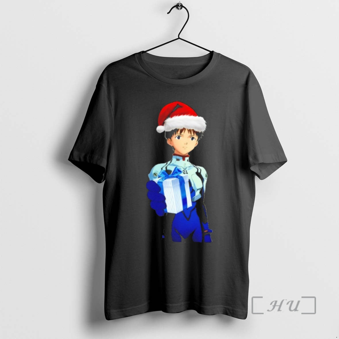 New Shinji Ikari Santa Christmas Gift T-Shirts, Hoodie, Sweatshirt | PopFlextees.com