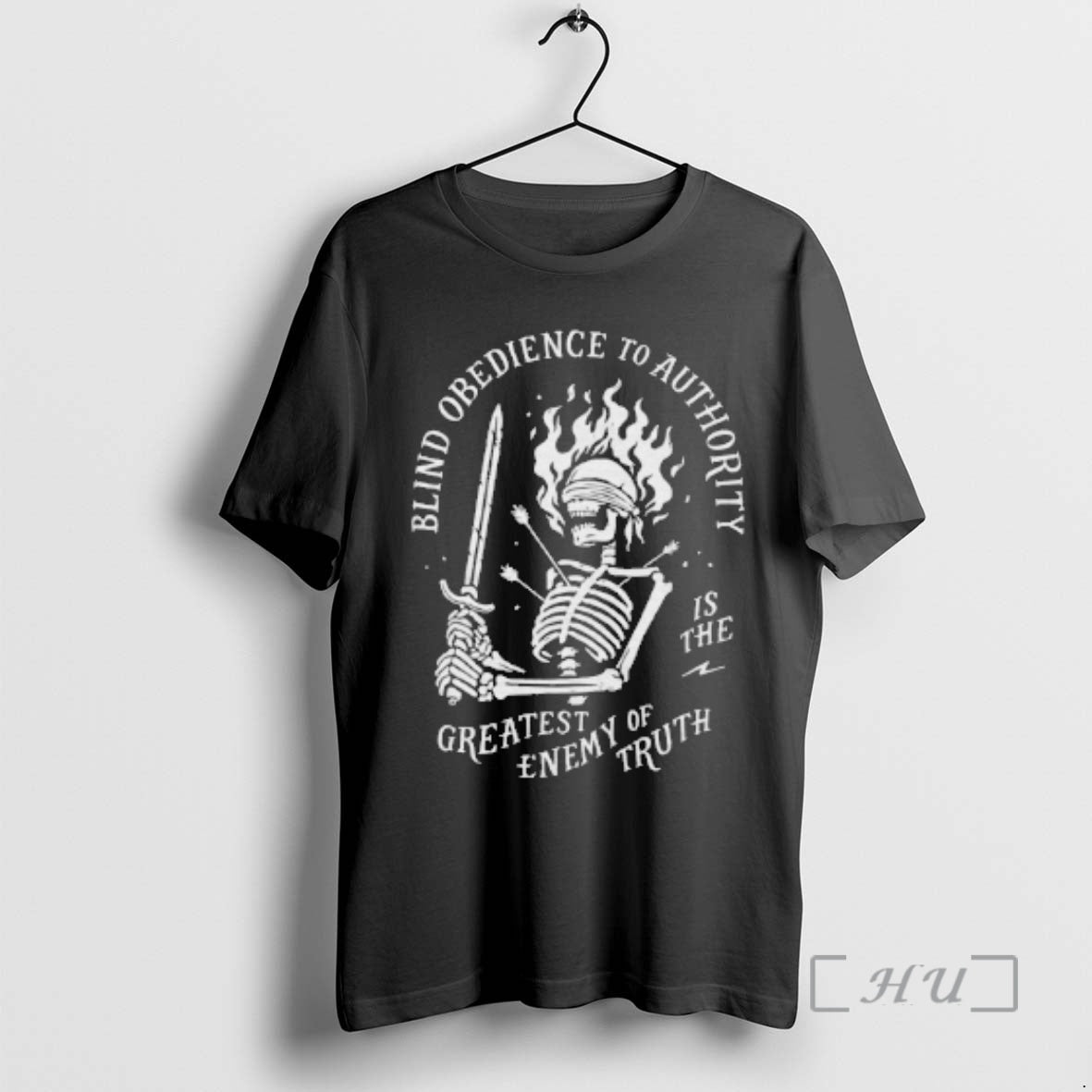 New Skeleton Blind Obedience To Authority Is The Greatest Enemy Of Truth Premium T Shirts Hoodie, Sweatshirt