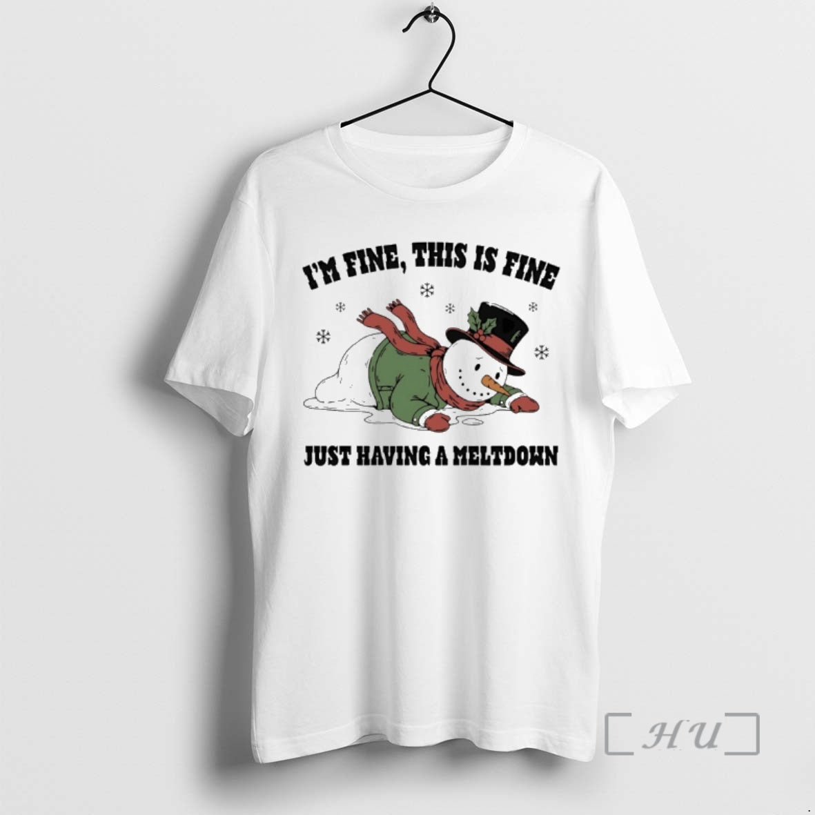 New Snowman Im Fine This Is Fine Just Having A Meltdown Premium T Shirts Sweater Hoodie, Sweatshirt | PopFlextees.com